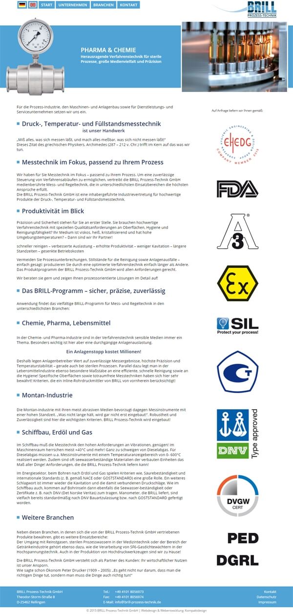 Homepage Industrievertretung für Druckmesstechnik Homepage Industrievertretung für Druckmesstechnik