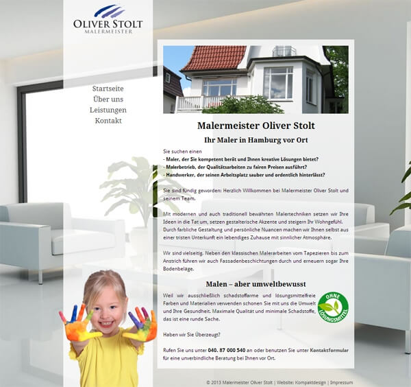 Firmen-Homepage Malermeister Stolt Firmen-Homepage Malermeister Stolt