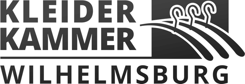 Logodesign der Kleiderkammer einfarbig Logodesign der Kleiderkammer einfarbig