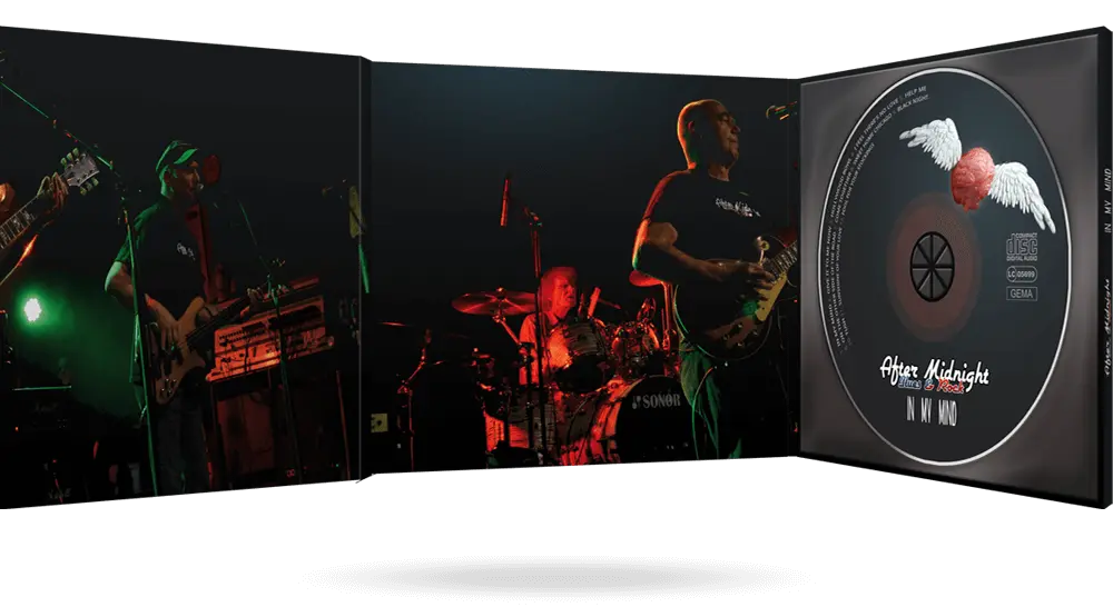 Komplett aufgeklapptes CD-Case des Rockalbums 
