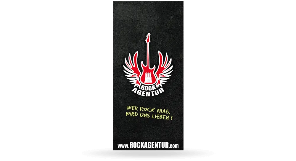 Zugeklappter Falzflyer mit dem Titel 