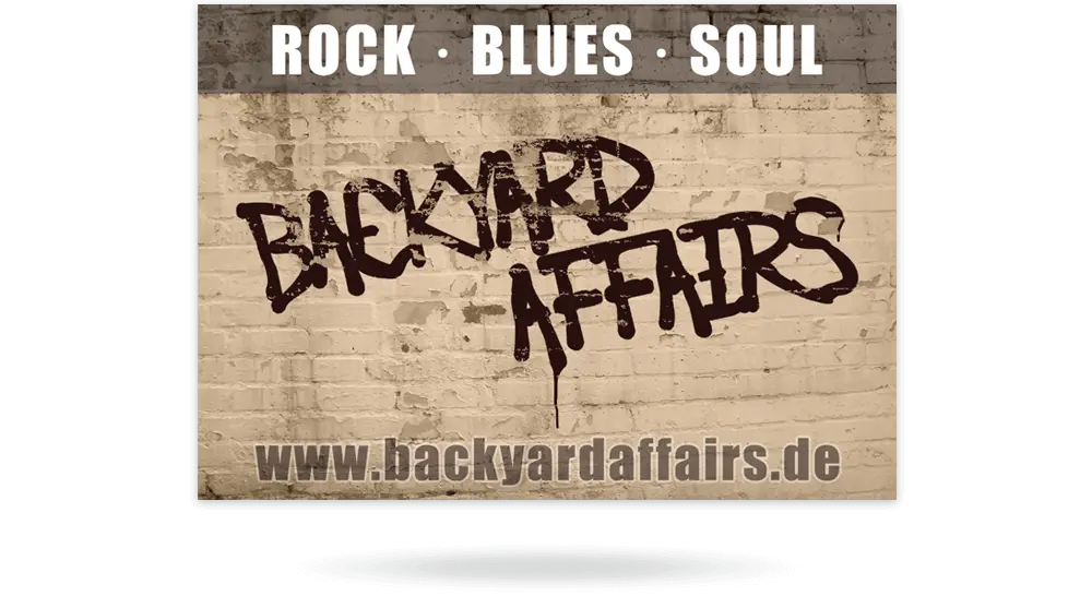 DIN A6 Flyer der Soulband 