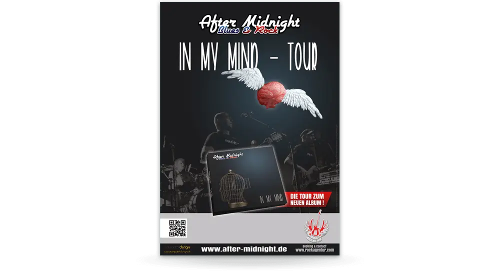 Plakat der Rockband After Midnight mit dem Tour-Titel 