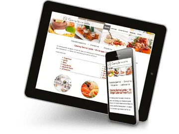 Abbildung des Webdesigns von Catering Service Lenke aus Hamburg
