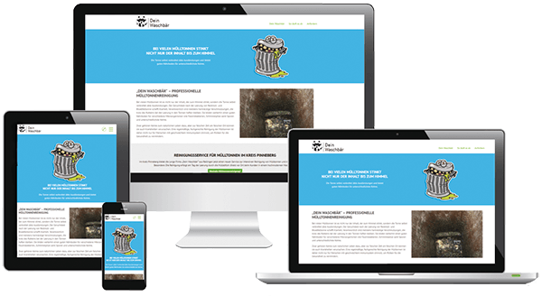 Responsive Webdesign Mülltonnenreinigung Responsive Webdesign Mülltonnenreinigung