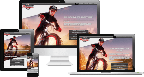 Zweirad Werkstatt - mobil optimierte Website Zweirad Werkstatt - mobil optimierte Website