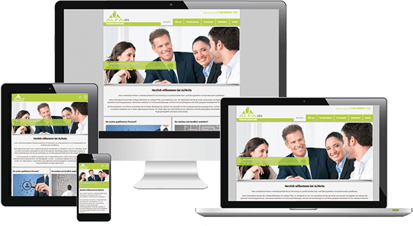 Responsive Webdesign - Personalvermittlung Responsive Webdesign - Personalvermittlung