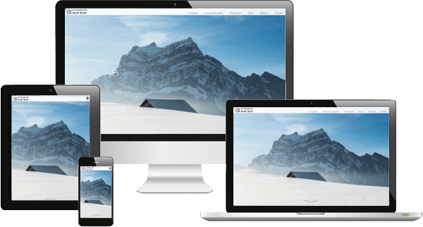 mobiloptimierte Website - Fotografie und Grafik mobiloptimierte Website - Fotografie und Grafik