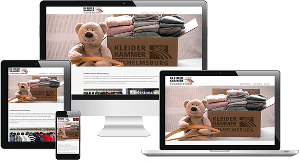 Responsive Webdesign der Kleiderkammer Responsive Webdesign der Kleiderkammer