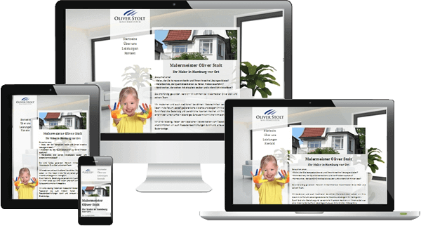 Mobiles Webdesign - Maler Stolt Hamburg Mobiles Webdesign - Maler Stolt Hamburg