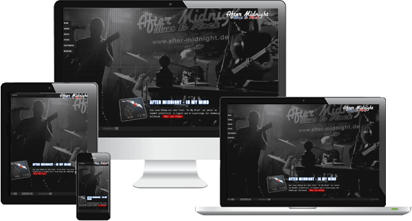 Rockband Hamburg - mobiloptimiertes Webdesign Rockband Hamburg - mobiloptimiertes Webdesign
