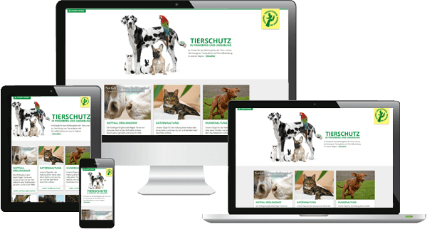 Webdesign-Ansicht mit verschiedenen Bildformaten Webdesign-Ansicht mit verschiedenen Bildformaten