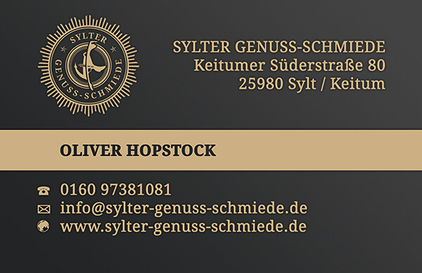 Druckvorlage für Visitenkarte mit Sonderfarbe Gold Druckvorlage für Visitenkarte mit Sonderfarbe Gold
