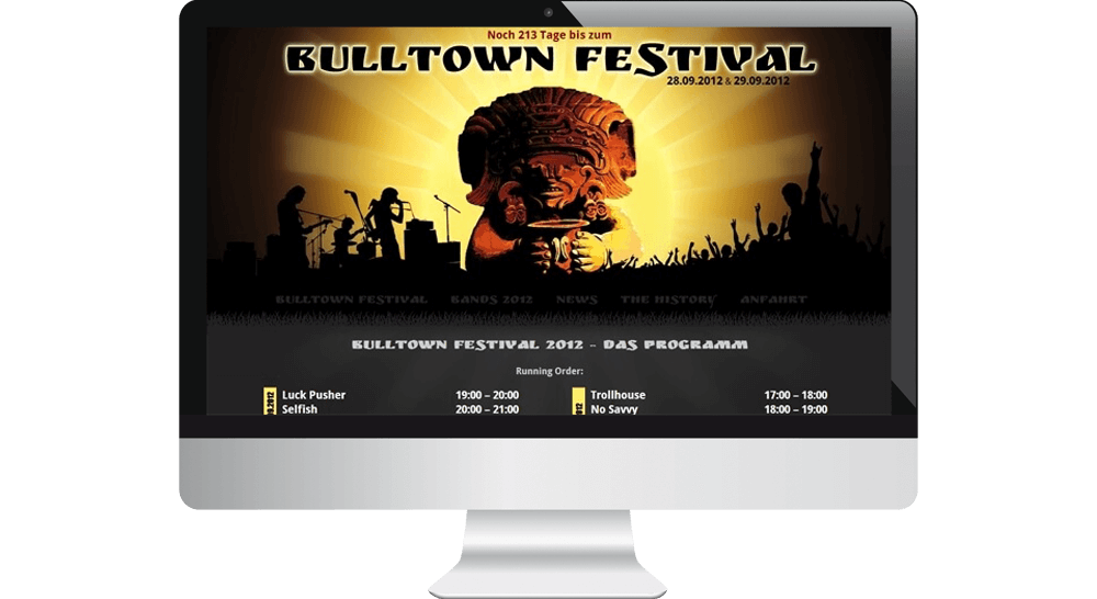 Homepage Bulltown Festival - Veranstaltung