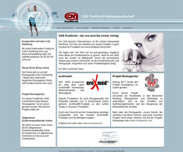 CMS Homepage Handelsgesellschaft Hamburg - Webdesign CMS Homepage Handelsgesellschaft Hamburg - Webdesign