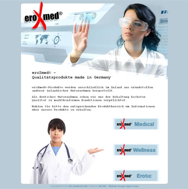 Firmenhomepage - Webdesign für Medizinprodukte-Hersteller aus Hamburg Firmenhomepage - Webdesign für Medizinprodukte-Hersteller aus Hamburg