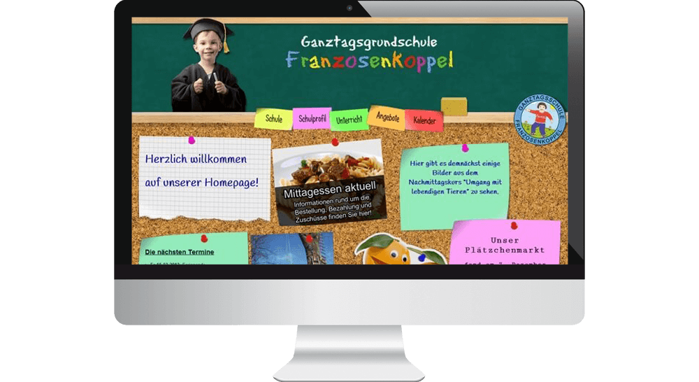 Homepage Grundschule Franzosenkoppel Hamburg